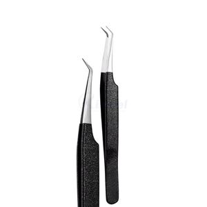 Pince à épiler pour cils revêtue de titane, pince à épiler de haute précision pour extensions de cils, équipement professionnel pour maquilleurs professionnels - Product Image 2