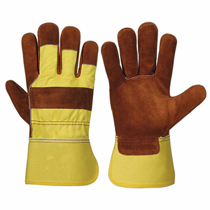 Best Performance Cowhide Split Leather Working Gloves Heavy Duty Hand Protection Safety Construction Durable <b>Top</b> Quality Gloves - Product Image 1