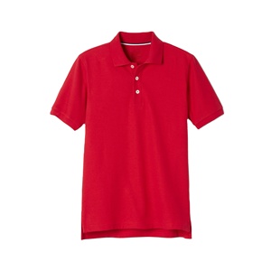 T-shirts pour garçons Red Tops, pour enfants, 100% coton, col polo, manches courtes, coton piqué, polo décontracté - Product Image 1