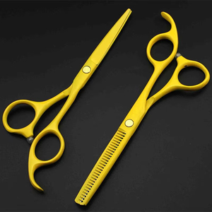 professional Japan 440c 5.5 Color hair scissors set haircut scissor thinning barber cutting scissor Beauty Salon Equipment - Product Image 3