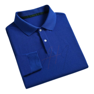 เสื้อเจอร์ซีย์ผ้าฝ้ายระบายอากาศแขนยาวสำหรับผู้ชายสั่งทำขายส่ง 100% ผ้าฝ้ายลำลองสำหรับกอล์ฟ สำหรับชุดยูนิฟอร์ม สั่งซื้อจำนวนมาก - Product Image 2