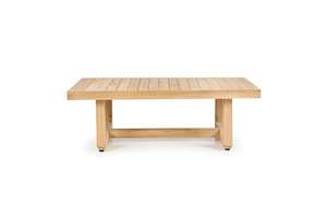 Ensemble de canapés d'extérieur en teck moderne avec coussins gris, mobilier de jardin minimaliste pour patio et bord de piscine - Product Image 6