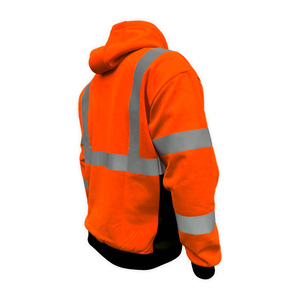 Nouveau sweat à capuche de travail réfléchissant haute visibilité de qualité supérieure pour la construction et la sécurité des travailleurs, vêtements de travail confortables pour hommes - Product Image 2