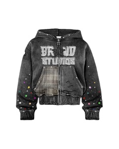 Sudadera con Capucha Blanca de Manga Larga 100% Algodón con Logotipo Personalizado de Alta Calidad para Hombre, para Gimnasio, Casual, Invierno - Product Image 1