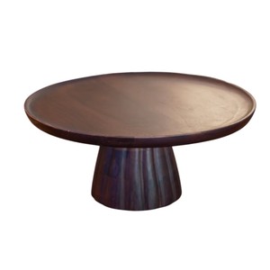 High Quality Handcrafted Acacia Wood <b>Cake</b> Stand Luxury Round Pedestal for <b>Wedding</b> & Party Events Supply Eco-Friendly Wooden - Product Image 1