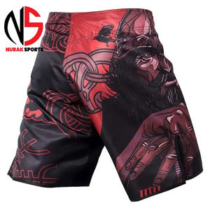 Pantalones Cortos de Boxeo Personalizados OEM, Ropa de Entrenamiento de Alta Calidad con Diseño Floral, Pantalones Cortos de Kickboxing Tailandés, Opción Frontal Duradera de Secado Rápido - Product Image 2