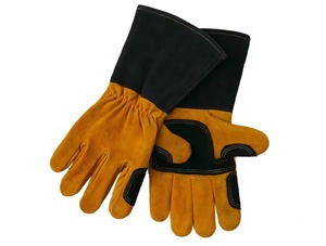 Gants de travail de sécurité en cuir de vachette et de chèvre à manches longues, isolants, flexibles et haute résistance pour la soudure fine - Product Image 4