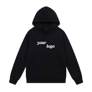 เสื้อฮู้ดดี้ผู้ชายผ้าฟลีซสีดำพิมพ์ลายโลโก้ด้านหน้าแบบดิจิทัลสำหรับฤดูหนาว ODM ผลิตตามสั่ง ผ้าฝ้าย 100% 400 กรัม ผ้าฟลีซแห้งเร็ว เสื้อฮู้ดดี้แบบ unisex - Product Image 6