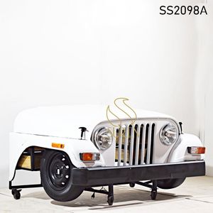 SUREN Jeep Style <b>Coffee</b> <b>Table</b> SS2098 Modern Living Room Furniture <b>White</b> Plastic Design - Product Image 1