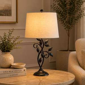 Twisted Infinity Metal Table <b>Lamp</b> Modern Open Weave Design Durable Decorative Bedside Living Room Accent Lighting - Product Image 5