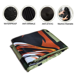 Capa de Barbero Profesional Personalizada, con Cierre de Botones, Resistente al Agua, Diseño Impreso en Poliéster, para Peluquería - Product Image 4