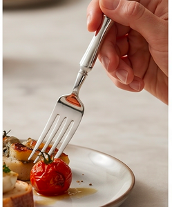 Elegant Metal Flatware Set Of 3 With High <b>Mirror</b> Polish And Dishwasher Safe Modern Design For Wedding Occasions - Product Image 4
