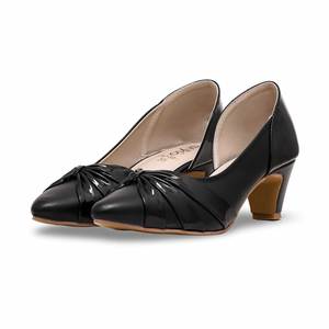 Chaussures plates confortables noires WN7386 Court - Product Image 3