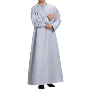 Ropa Musulmana y Árabe de Alta Calidad para Verano e Invierno, Jubba y Thawb, Hechos de Algodón Duradero, Thobes de Manga Larga para Hombre, Venta al Por Mayor - Product Image 4