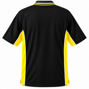 เสื้อโปโลพนักงานปักโลโก้ตามสั่ง แขนสั้น คอปกแบบแร็กแลน ตัดต่อผ้าสีตัดกัน ชุดยูนิฟอร์มสำหรับโรงงาน/พนักงานโรงงาน ขายส่ง - Product Image 2