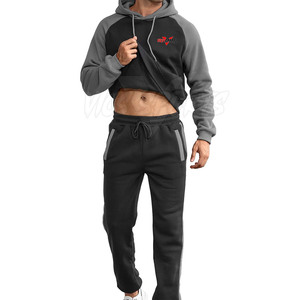 Best Selling Custom Made <b>Men</b> Tracksuit New Arrival 100% Cotton <b>Pullover</b> <b>Men</b> Tracksuit For Sale - Product Image 2
