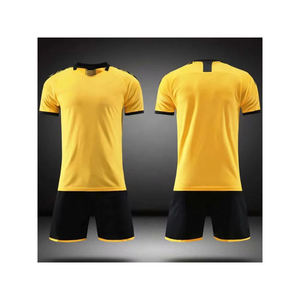 Camiseta de Fútbol para Hombre, Alta Calidad, Transpirable, Secado Rápido, Antibacteriana, 100% Poliéster, Manga Corta, Cuello en V, Frente Liso, Personalizable - Product Image 3