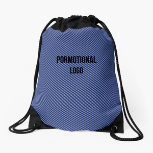 Sac à cordon pliable écologique personnalisé avec logo promotionnel, sac de sport en polyester réutilisable, sac cadeau, sac à dos à cordon pour le sport - Product Image 5