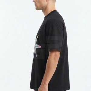 Camiseta con estampado reflectante de primera calidad para hombre, camiseta de algodón de manga corta, ropa de calle, ropa de moda ligera y cómoda para el día a día - Product Image 6