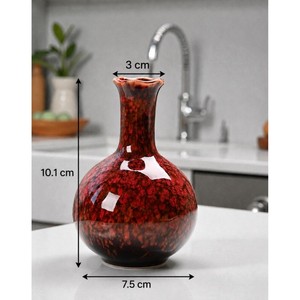 Jarrón Decorativo de Porcelana con Esmalte Agrietado, de 4 a 12 Pulgadas, Creado a Alta Temperatura, Estilo Wabi-Sabi, Ecológico y Resistente a los Arañazos - Product Image 2