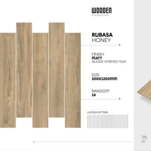 Baldosas de porcelana mate arquitectónicas de 20x120 cm diseñadas para crear una disposición alargada, un equilibrio y una base sólida para el suelo interior. - Product Image 1