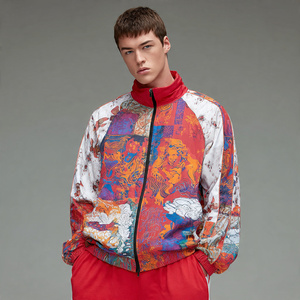 OEM Stand Collar Printed Training Jacket Men Sportswear Sublimation Training Jackets Mens High Quality Printed <b>Trainer</b> Jacket's - Product Image 5