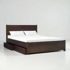Cama de Almacenamiento de Madera de Caucho Premium, Diseño Minimalista KD, Calidad Estándar de Exportación, Fabricante Vietnamita, Fábrica OEM/ODM en Vietnam - Product Image 2