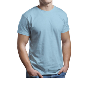 Camiseta de Manga Corta para Hombre, Corte Regular, Algodón Premium, Impresión de Logotipo Personalizada, Estilo Urbano, Camiseta Lisa, Tejido Grueso, Moda Casual, Venta al Por Mayor - Product Image 1