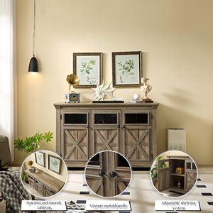 Ampio Mobile Buffet a 3 Ante per Ingresso, Soggiorno, Bar o Conservazione Vini - Product Image 6