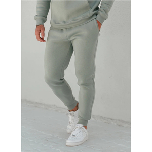 Men's Light Green Canvas Straight <b>Lightweight</b> <b>Joggers</b> Elastic Waist Casual Sweatpants Side Pockets Breathable Summer Wear - Product Image 3