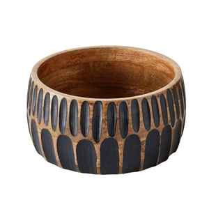 Tarro de almacenamiento de madera rústico estilo granja con tapa para decoración y organización de la encimera de la cocina. - Product Image 6