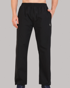 Pantalon de jogging décontracté pour homme, coupe moderne, léger, taille élastique, noir, en tissu ripstop, avec poches, qualité standard - Product Image 6