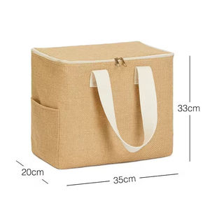Bolsa de Yute Reutilizable y Duradera con Cierre de Cremallera Seguro para Compras - Product Image 5