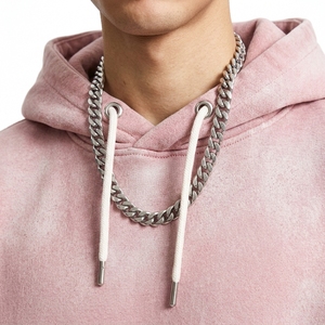 Ensemble de survêtement épais 420 g/m² en molleton 100 % coton, effet délavé, pour femmes et hommes, avec logo personnalisé, pantalon de survêtement et sweats à capuche unisexes - Product Image 6