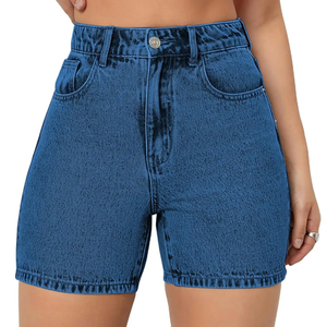 Pantalones Cortos de Mezclilla para Hombre, Cintura Media, 100% Algodón, Transpirables, Estilo Vintage, Casuales, a la Moda, para Verano - Product Image 6