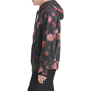 Sudadera con Capucha Estampada Floral Unisex, Corte Regular, Diseño de Bolsillo Tejido, Ropa Casual de Primavera, Sudaderas con Capucha para Hombre - Product Image 2