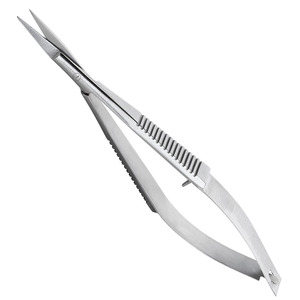 Ciseaux à ressort professionnels pour manucure, revêtement couleur titane, lame droite fine et tranchante, en acier métallique, ciseaux à ressort pour manucure - Product Image 2