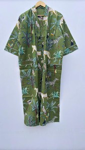 Peignoir pour femme, imprimé tigre indien, kimono de mariée, cadeau pour elle - Product Image 3