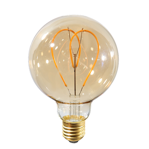 Vitson Edison LED Globe Bulb Heart Alta calidad 2200K E26 G95 3W-HEART KOR Style PARA USO HOTELERO 246169 - Product Image 6