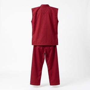 Uniforme de Taekwondo Dumela Color Rojo, Ropa de Artes Marciales Transpirable, Material de Poliéster Unisex, Equipo de Entrenamiento - Product Image 2