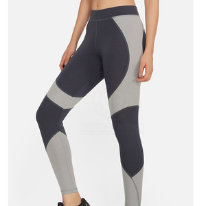 Leggings de Yoga de Cintura Alta con Bloques de Color, Largos, de Spandex y Nylon, Elásticos en Cuatro Direcciones, con Costuras en Contraste - Product Image 3