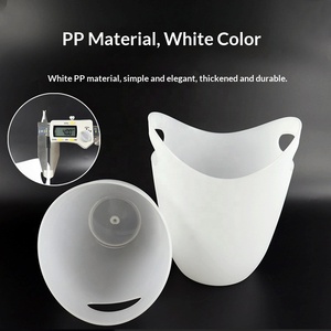 Ticari Altın Külçe Buz Kovası KTV Bar Malzemeleri Kırmızı Şarap Bira Buz Parçaları Şeffaf Plastik Özel Modern Sadelik - Product Image 4