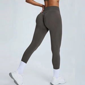 Leggings de yoga pour femmes avec logo personnalisé, effet push-up, respirants, taille haute, pour le fitness, l'entraînement et la gym - Product Image 2
