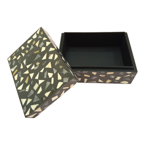 Boîte élégante décorative en os incrusté, faite à la main, pour l'organisation de la maison, l'organisation de bijoux et la décoration intérieure - Product Image 3