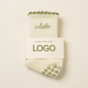 Bulk Order Basic Grip <b>Socks</b> with Text ODM Custom logo Anti Slip Cotton <b>Socks</b> for Yoga Pilates Use for <b>Men</b> and Women - Product Image 1