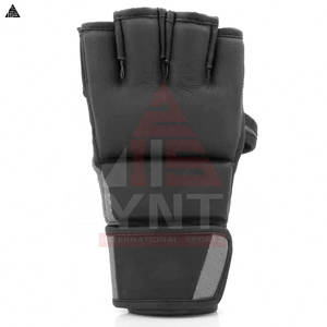 Gants de MMA professionnels en cuir PU pour hommes, demi-doigts, grandes tailles, pour l'entraînement de boxe – Prix direct usine - Product Image 2
