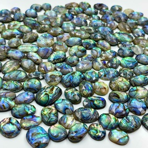<b>Abalone</b> <b>Shell</b> With Crystal Doublet Loose Gemstone for Jewelry Making Polished Stones Crystal Healing Suppliers Wholesale Bulk - Product Image 3