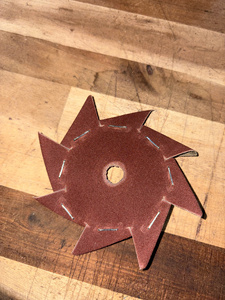 Disque de ponçage abrasif flexible en forme d'étoile, dureté moyenne, OEM pour le polissage du bois et du métal - Product Image 3