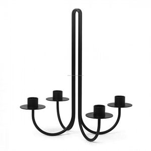 New Modern Candle <b>Holder</b> Wrought Iron <b>Candlestick</b> for Home Desktop Wedding Party <b>Black</b> - Product Image 4