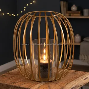 Support de Bougie en Fil Métallique Premium, Décoration Moderne, Cadre Ouvert Élégant, Support de Bougie Stylé pour Table, Décoration d'Intérieur - Product Image 6
